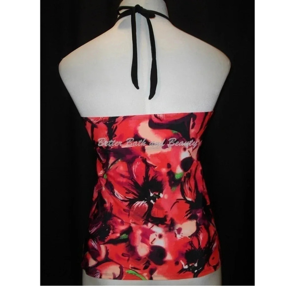 Liz Lange Target Maternity Keyring Halter Tankini Swim Suit Pregnancy Top NWOT - Picture 2 of 4